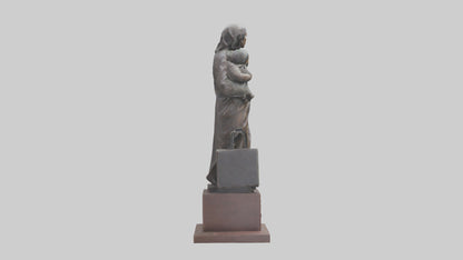 3D model Immigrant Memorial statue model 2 VR / AR / low-poly