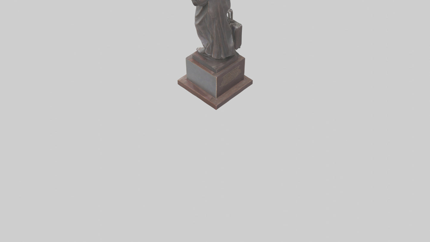 3D model Immigrant Memorial statue model 2 VR / AR / low-poly