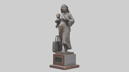 3D model Immigrant Memorial statue model 2 VR / AR / low-poly
