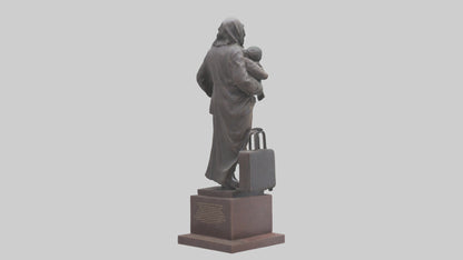 3D model Immigrant Memorial statue model 2 VR / AR / low-poly