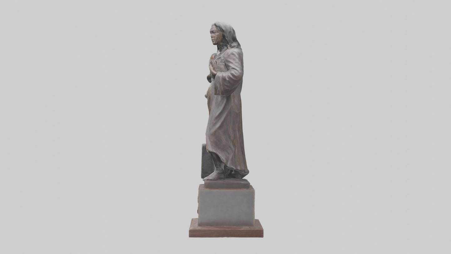 3D model Immigrant Memorial statue model 2 VR / AR / low-poly