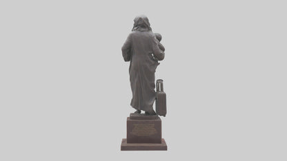 3D model Immigrant Memorial statue model 2 VR / AR / low-poly