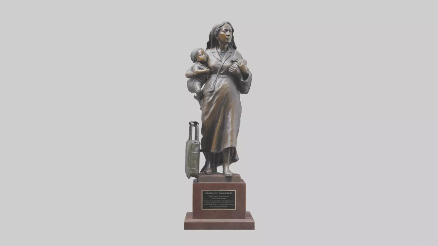 3D model Immigrant Memorial statue model 2 VR / AR / low-poly