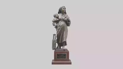 3D model Immigrant Memorial statue model 2 VR / AR / low-poly