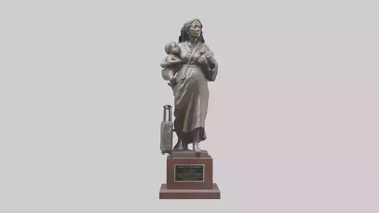 3D model Immigrant Memorial statue model 2 VR / AR / low-poly