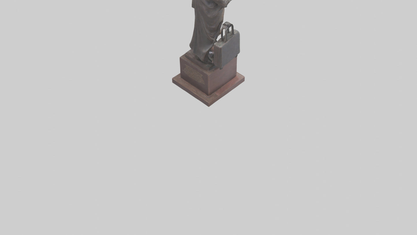 3D model Immigrant Memorial statue model 2 VR / AR / low-poly