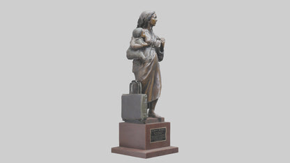 3D model Immigrant Memorial statue model 2 VR / AR / low-poly