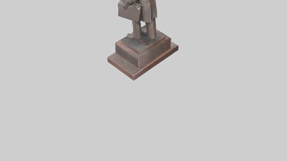 Immigrant Memorial statue model VR / AR / low-poly