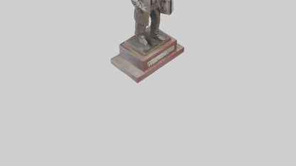 Immigrant Memorial statue model VR / AR / low-poly