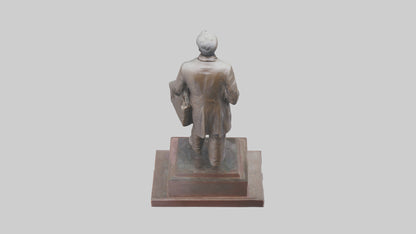 Immigrant Memorial statue model VR / AR / low-poly