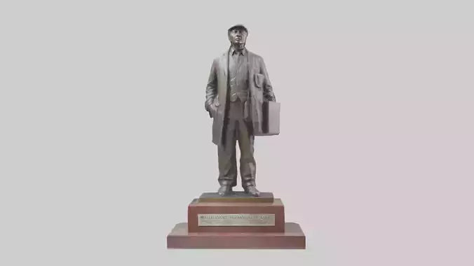 Immigrant Memorial statue model VR / AR / low-poly