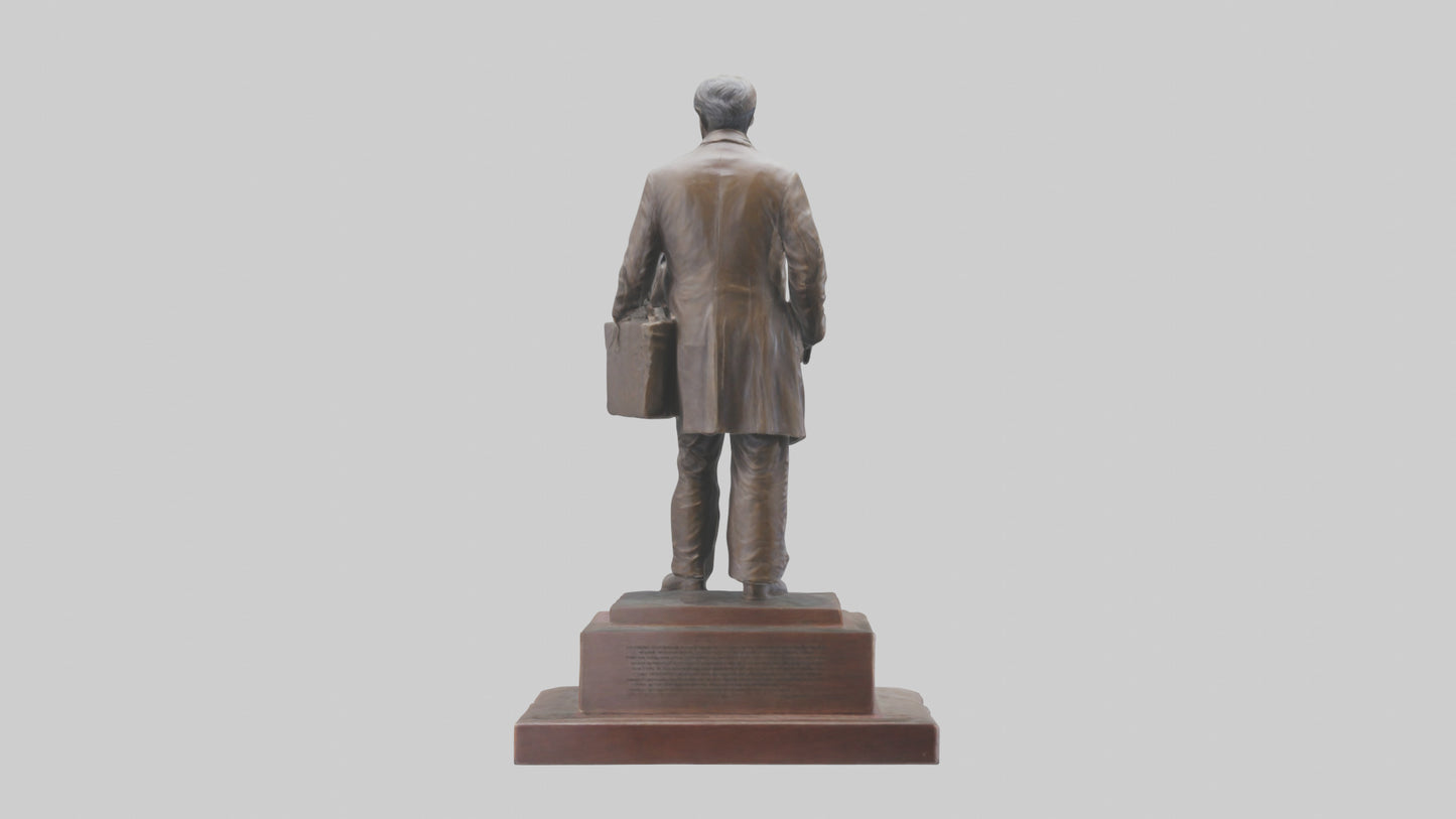 Immigrant Memorial statue model VR / AR / low-poly