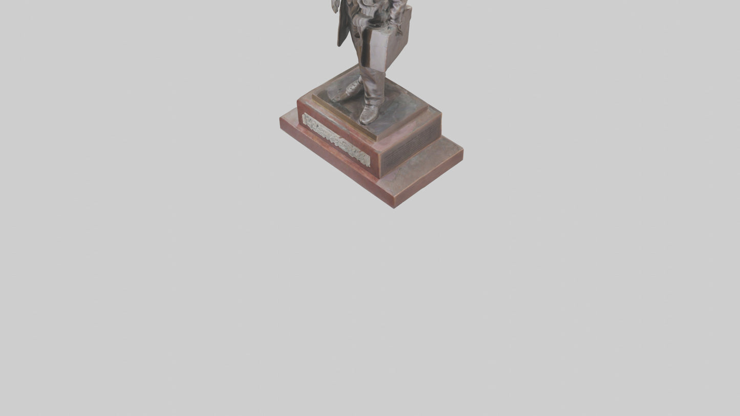 Immigrant Memorial statue model VR / AR / low-poly