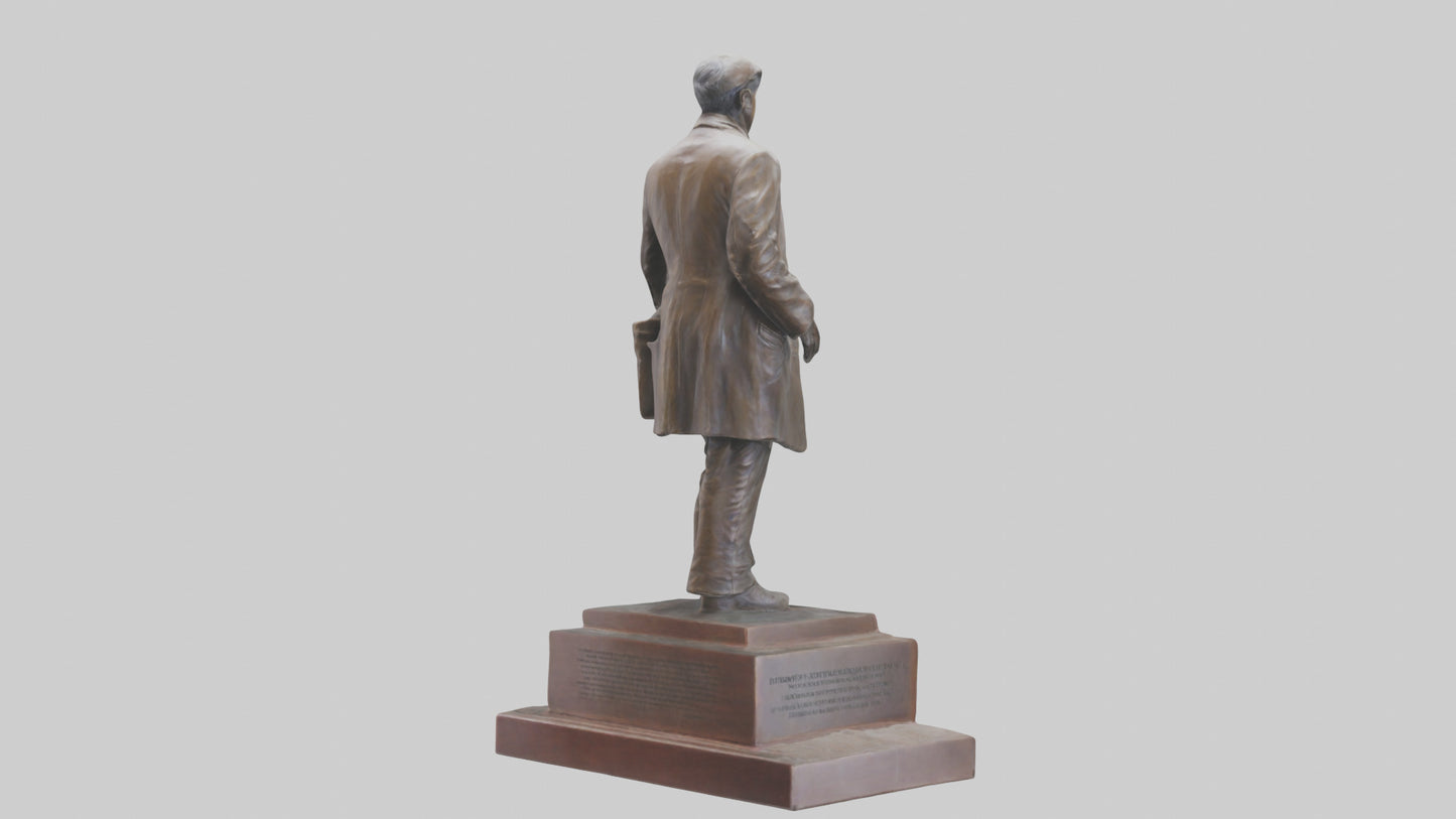 Immigrant Memorial statue model VR / AR / low-poly