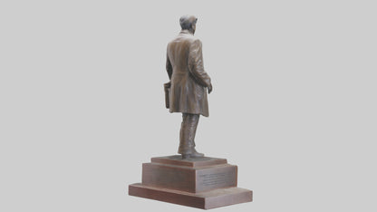 Immigrant Memorial statue model VR / AR / low-poly