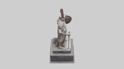 Immortal Gladiator statue model VR / AR / low-poly