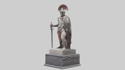 Immortal Gladiator statue model VR / AR / low-poly