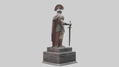 Immortal Gladiator statue model VR / AR / low-poly