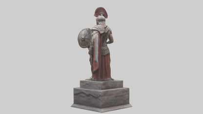 Immortal Gladiator statue model VR / AR / low-poly