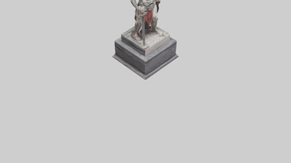 Immortal Gladiator statue model VR / AR / low-poly