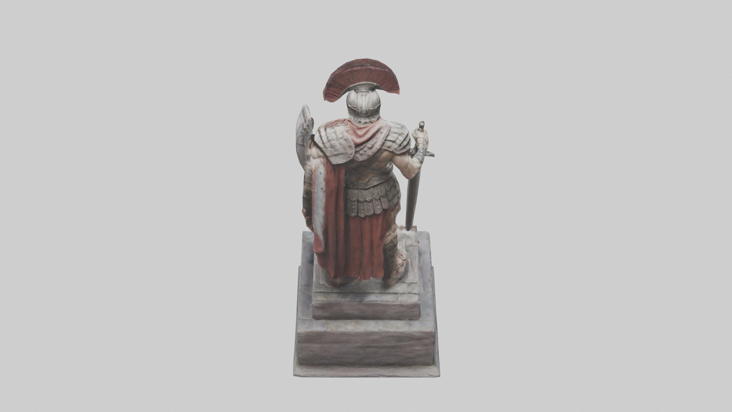 Immortal Gladiator statue model VR / AR / low-poly