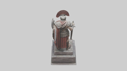 Immortal Gladiator statue model VR / AR / low-poly