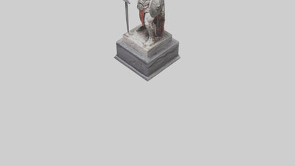 Immortal Gladiator statue model VR / AR / low-poly