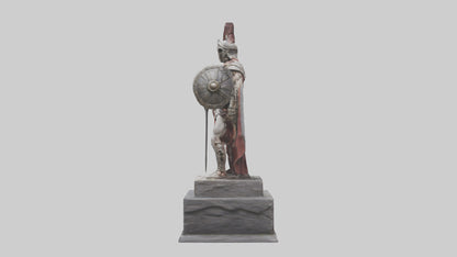 Immortal Gladiator statue model VR / AR / low-poly