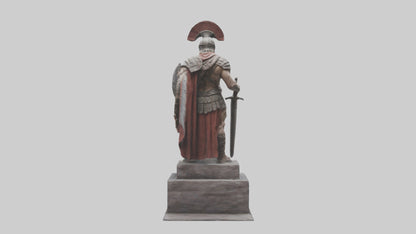 Immortal Gladiator statue model VR / AR / low-poly
