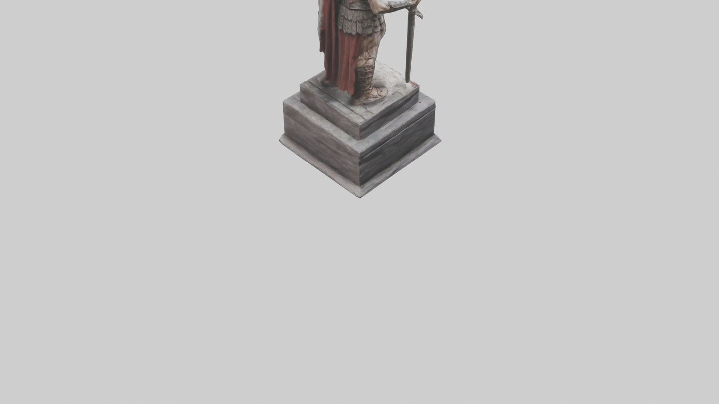 Immortal Gladiator statue model VR / AR / low-poly