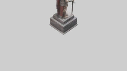 Immortal Gladiator statue model VR / AR / low-poly