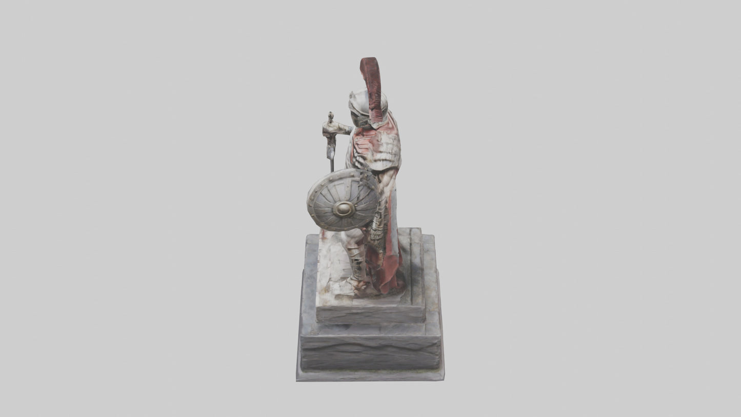 Immortal Gladiator statue model VR / AR / low-poly