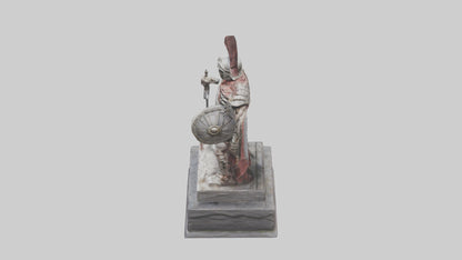 Immortal Gladiator statue model VR / AR / low-poly
