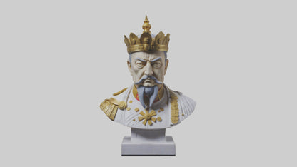 3D model Imperial Emperor bust statue model VR / AR / low-poly