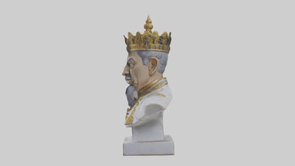 3D model Imperial Emperor bust statue model VR / AR / low-poly