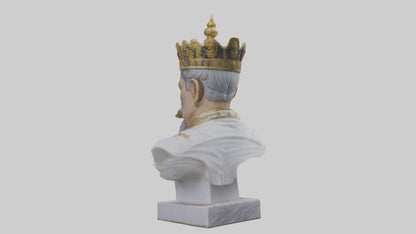 3D model Imperial Emperor bust statue model VR / AR / low-poly
