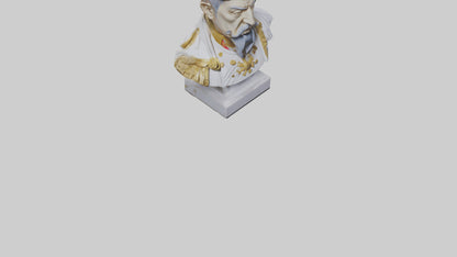 3D model Imperial Emperor bust statue model VR / AR / low-poly