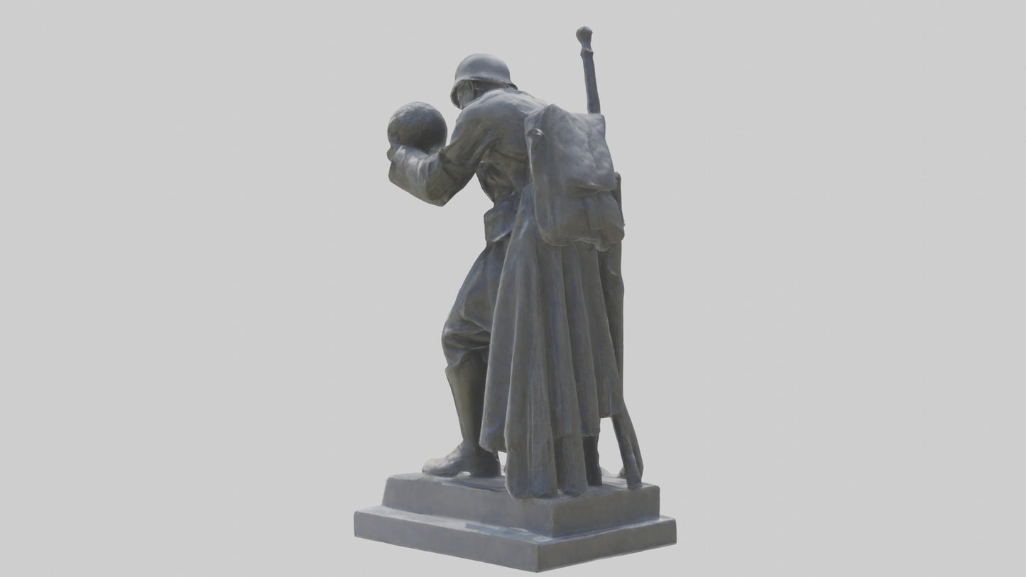 3D model In Memory of the Fallen statue model VR / AR / low-poly