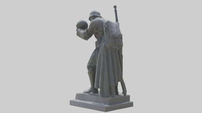 3D model In Memory of the Fallen statue model VR / AR / low-poly