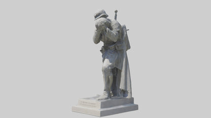 3D model In Memory of the Fallen statue model VR / AR / low-poly
