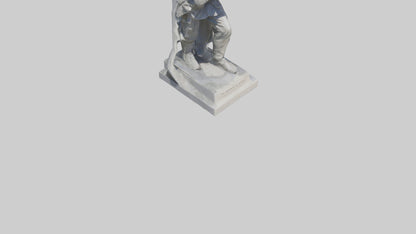 3D model In Memory of the Fallen statue model VR / AR / low-poly