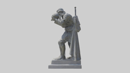 3D model In Memory of the Fallen statue model VR / AR / low-poly
