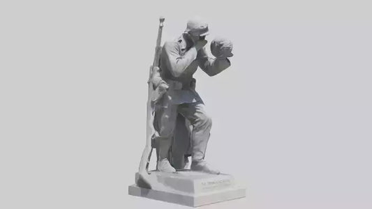 3D model In Memory of the Fallen statue model VR / AR / low-poly