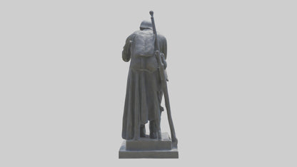 3D model In Memory of the Fallen statue model VR / AR / low-poly