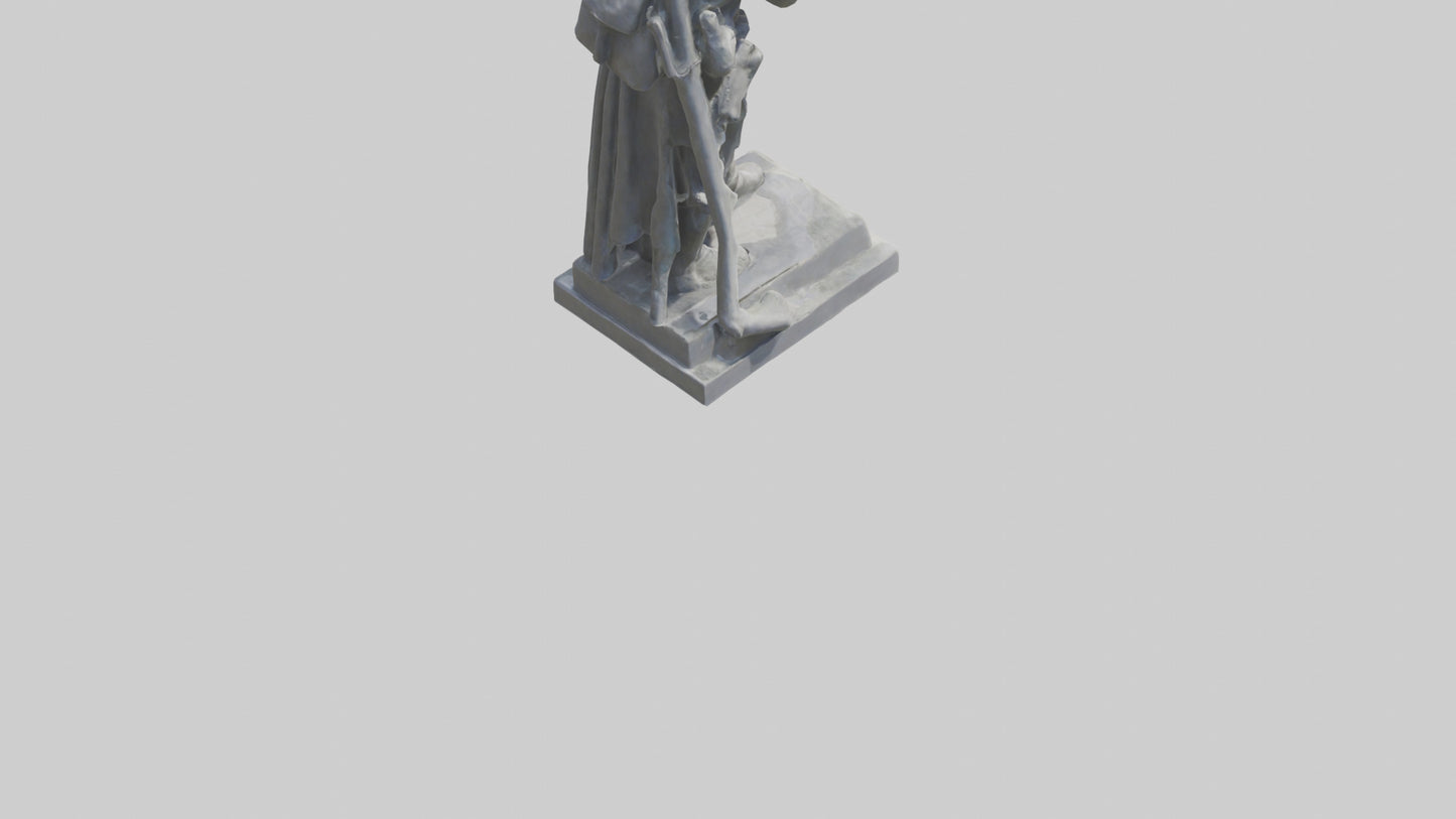 3D model In Memory of the Fallen statue model VR / AR / low-poly