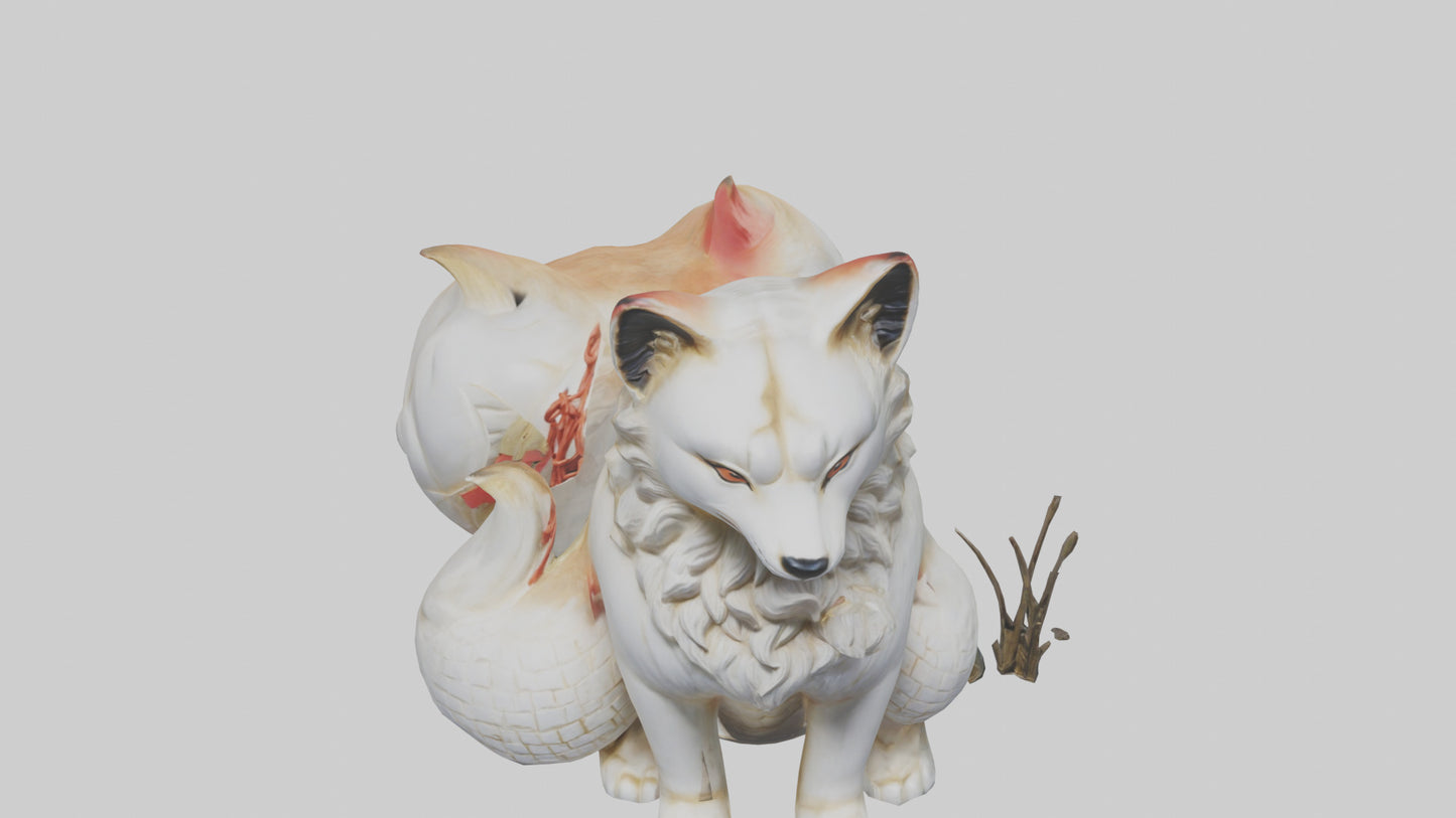 Inari statue model VR / AR / low-poly
