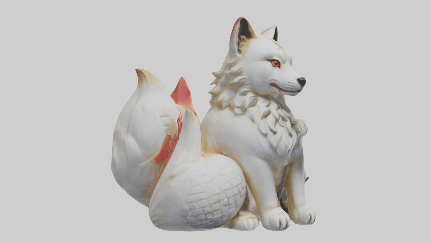 Inari statue model VR / AR / low-poly