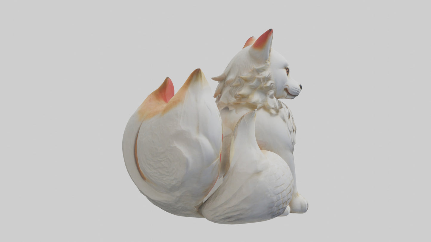 Inari statue model VR / AR / low-poly