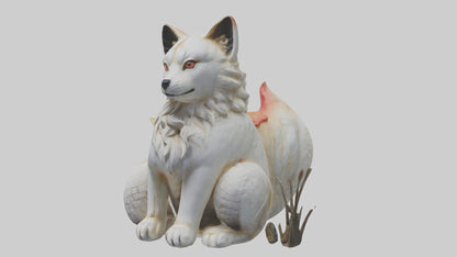 Inari statue model VR / AR / low-poly