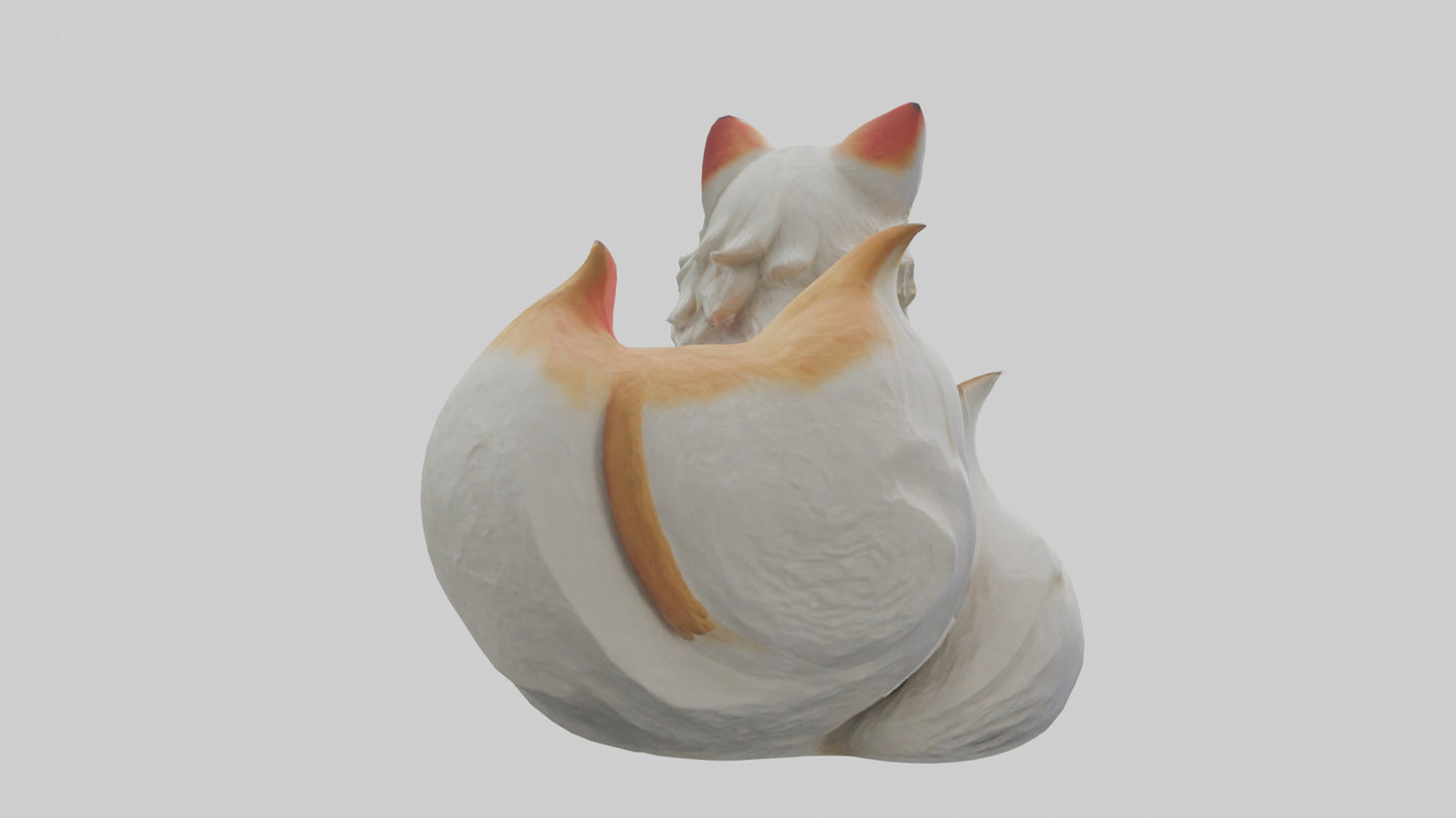 Inari statue model VR / AR / low-poly